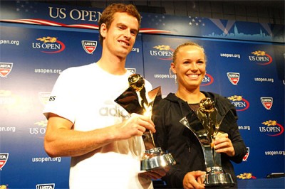 Murray et Wozniacki, couple gagnant des US Open series 2010 (photo DR)