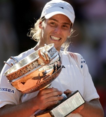 Gaston Gaudio, Roland-Garros 2004 (photo DR)