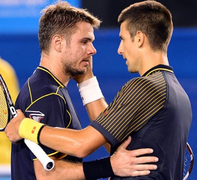Wawrinka - Djokovic, big match de cet Open d'Australie 2012 (photo DR)